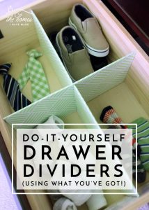 DIY desk drawer organizers