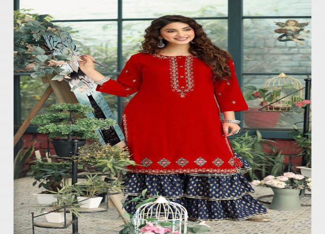 georgette selfie kurtis