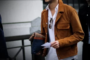 men's brown jacket