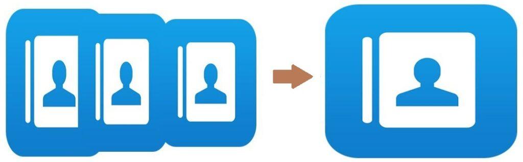 merging a couple of vCard