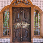 teak wood door