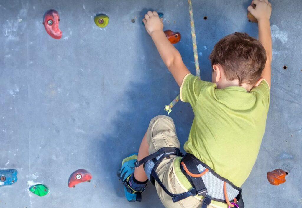 rock climbing wall