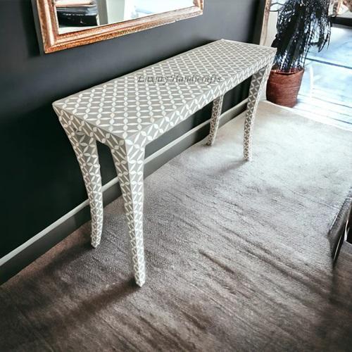 bone inlay console table