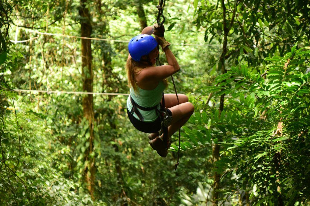 ziplining