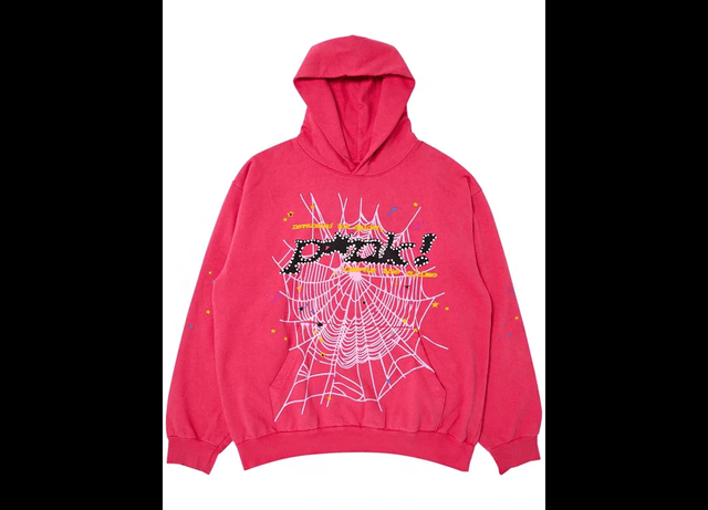 pink hoodie spider