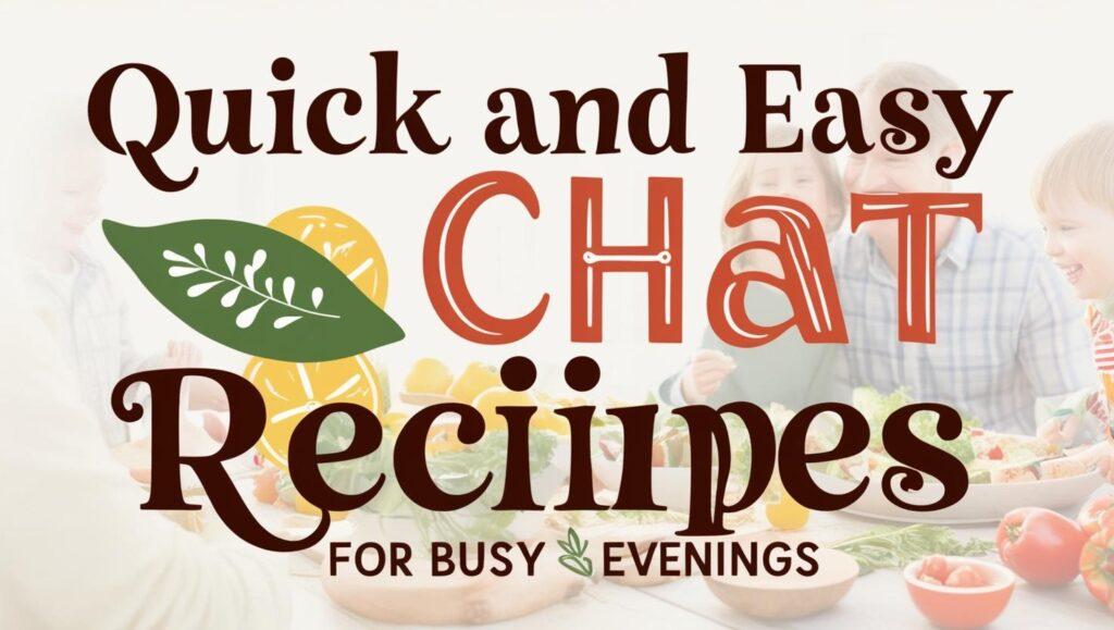 Easy Chat Recipes