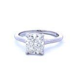 cushion cut diamond ring